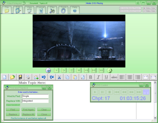 VideoNotepad Screenshot